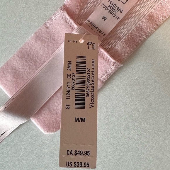 Victoria’s Secret Lined Bandeau Lace Adjustable Bralette Size M Petal Pink NWT - Picture 5 of 7